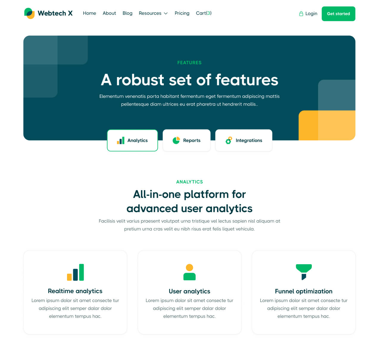 Features V1 - Webtech X Webflow Template